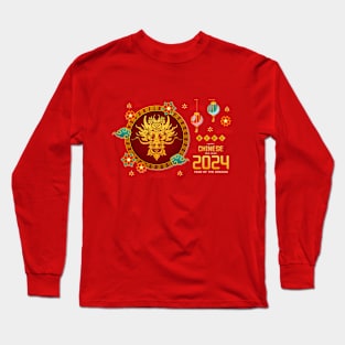 Chinese new year 2024, year of the dragon Long Sleeve T-Shirt